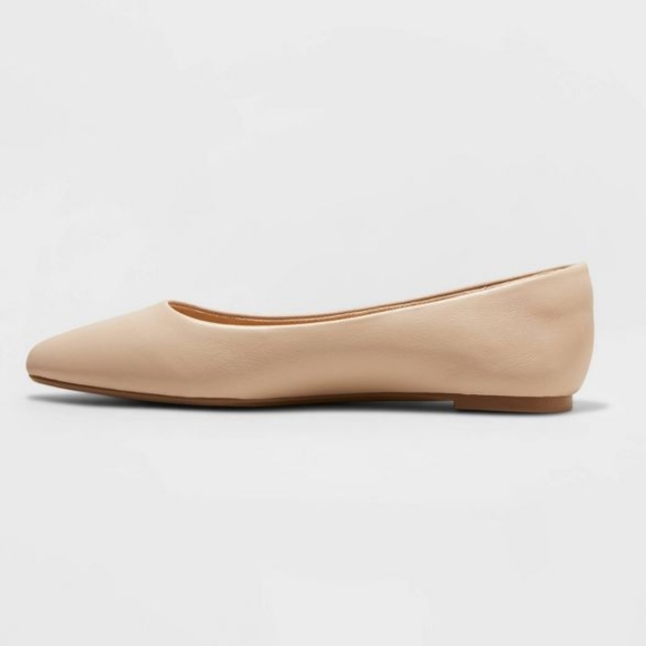 Women's Corinna Pointed Toe Ballet Flats - A New Day Tan - Picture 2 of 3